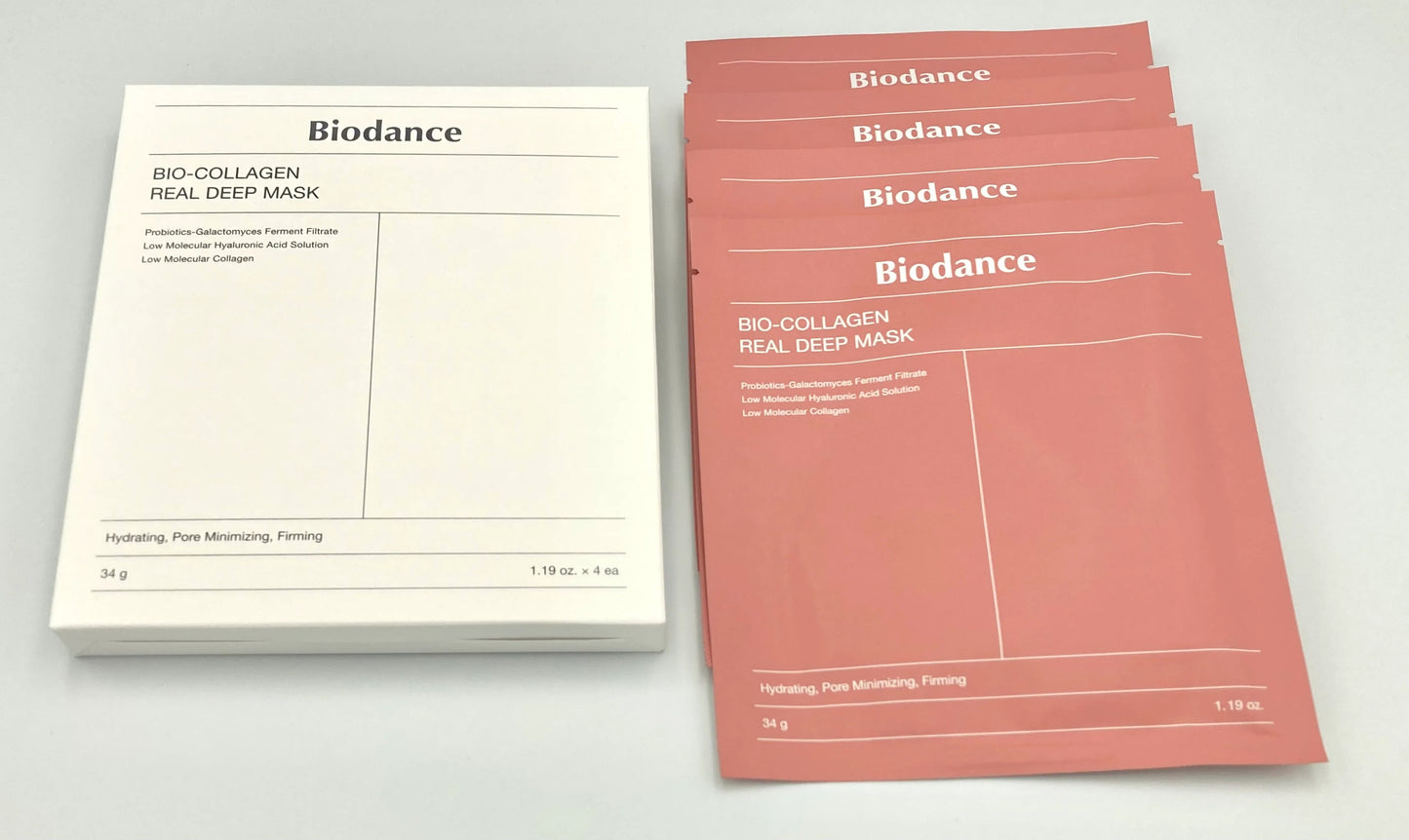 4 pcs BIODANCE Bio Collagen Real Deep Mask