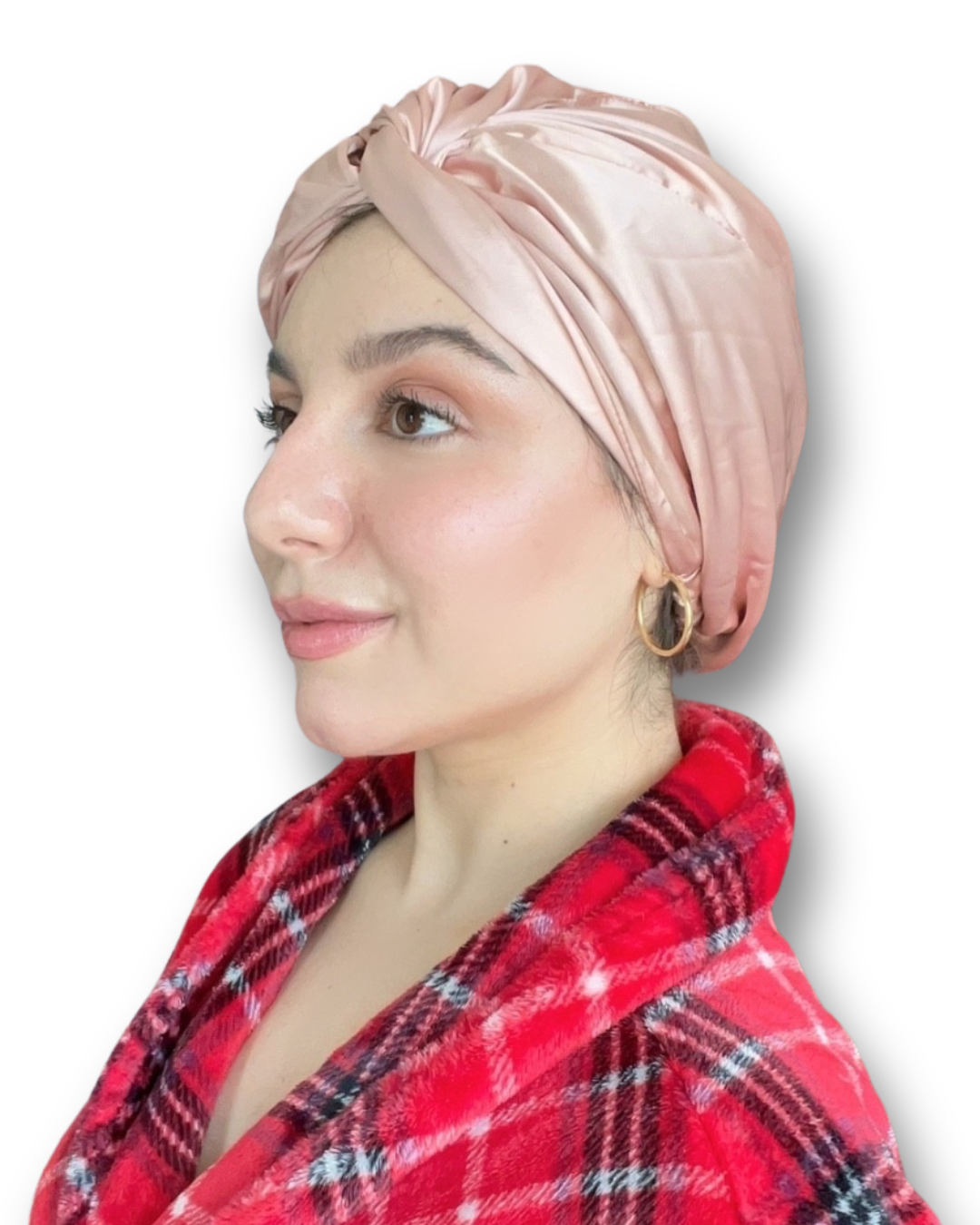 قبعة نوم فاخرة من الساتان من CHAH BEAUTY